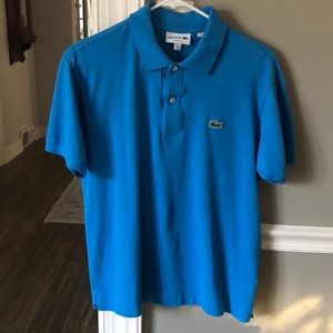 Blue Lacoste polo shirt